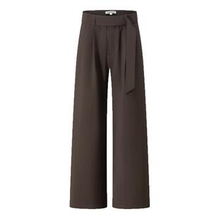 CLIMAX VISION立体剪裁慵懒老钱风可调节腰带kang皱垂感休闲西裤