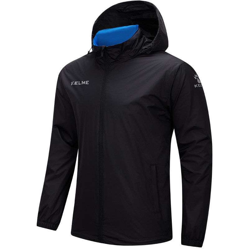 KELME卡尔美运动风衣男足球训练防风雨衣跑步童户外训练外套冲锋