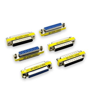 DB25公头对母头 公转公 母转母 25P针 RS232COM串口二排VGA转接头