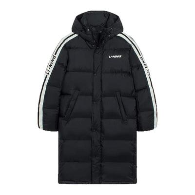 李宁长款鸭绒服男士运动羽绒服
