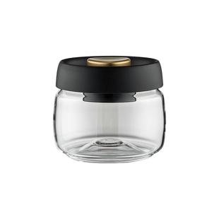 onlycook按压式密封罐抽真空高硼硅玻璃储存罐坚果零食花茶收纳罐