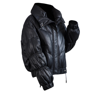 设计感海宁头层绵羊皮衣外套