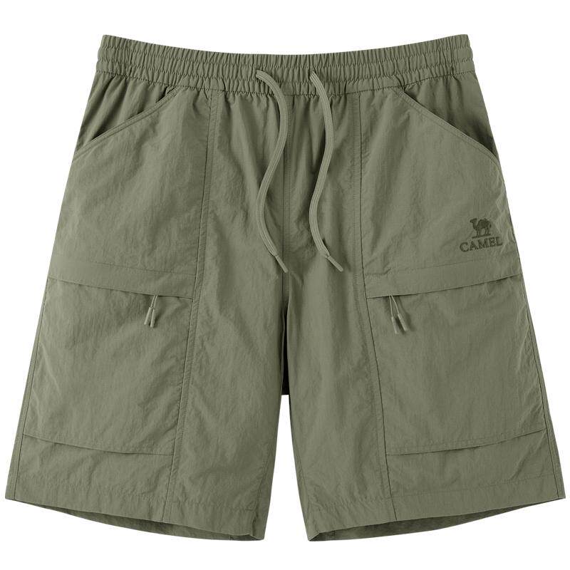 骆驼男装男款梭织短裤