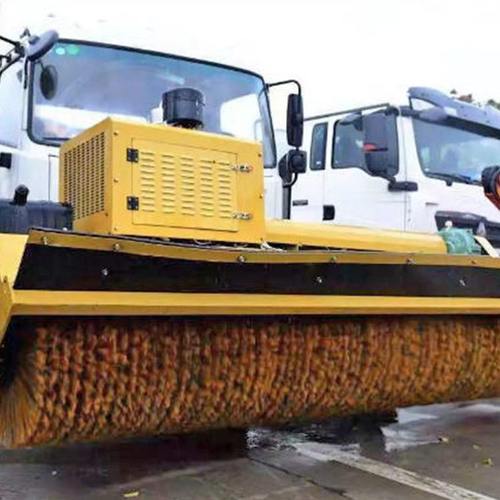 扫雪辊路面清雪设备道路破冰除雪车滚刷式扫雪机