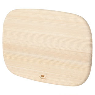 霜山桧木砧板椭圆形家用实木无涂层双面菜板加厚案板面包水果托盘