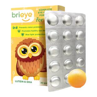 brieye珍悦目儿童叶黄素鱼油dha专用保护视力护眼软糖护眼宝学生