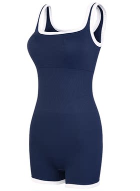 瑜伽服连体衣女紧身显瘦训练健身服翘臀性感无袖运动套装弹力新款