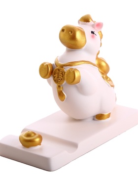 马上有钱手机支架新年礼物吉祥物