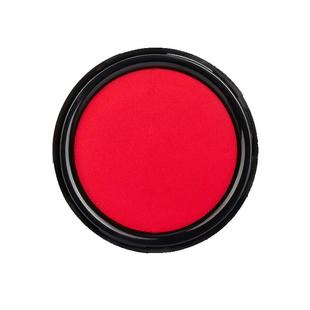 得力9870秒干印台红色快干印泥盒大号印尼印泥印章小号海绵芯办公印泥油朱猪肉硬泥盖章印油指纹按手印的印泥