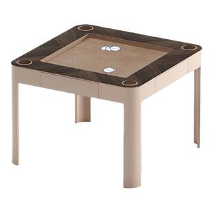 意式手动麻将桌家用高颜值实木掼蛋桌现代别墅四合一棋牌娱乐桌