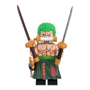 中国积木动漫系列海贼王乌索普索隆娜美拼装型儿童积木玩具小人仔