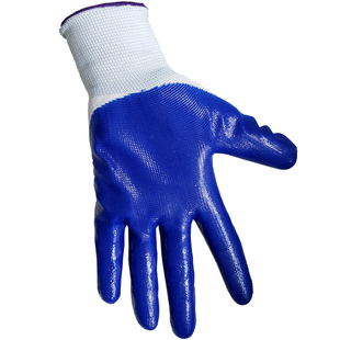 丁晴橡胶劳保手套耐磨浸胶尼龙线挂带胶加厚防滑防油工业手套包邮