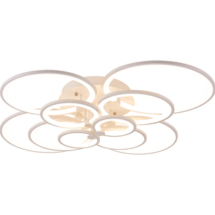 新款客厅灯大气家用现代简约创意个性灯具圆环圈圈大厅吸顶灯2025