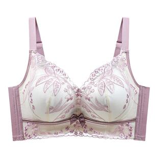 无磁内衣女聚拢小胸上托收副乳防下垂品牌正品文胸罩调整型无钢圈