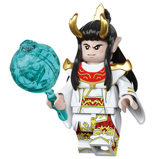迪库积木儿童益智拼装西游记人仔孙悟空模型男孩组装龙王敖丙玩具