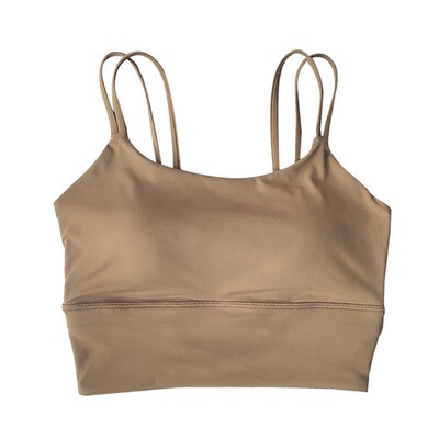 一体式细带美背运动背心