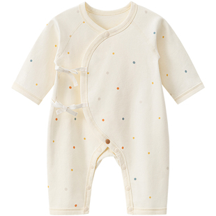 【云感棉】新生儿纯棉连体衣服春秋宝宝早产儿小码和尚服婴儿哈衣