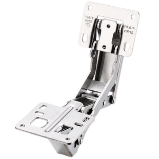 3-4公分厚门板大角度铰链加厚门板130-170度免打孔橱柜门铰链合页