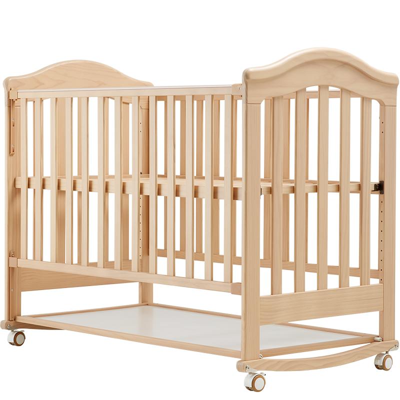 KUB可优比婴儿床实木拼接床多功能摇篮新生小床可移动儿童宝宝床