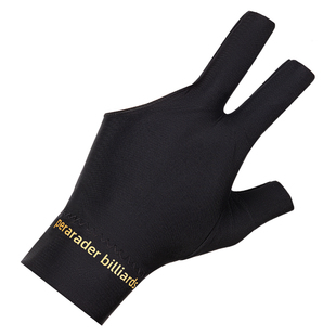 斯诺克手套露三指桌台球杆助教男女黑色专业用级球厅俱乐部一杆清