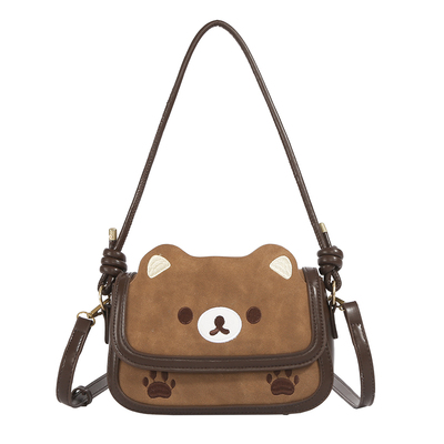 可爱卡通小熊腋下包包女小方包