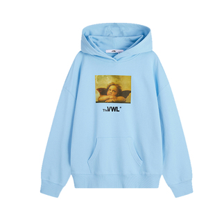 VWL学院风亲子装连帽卫衣春秋成人男女同款长袖束脚裤童装