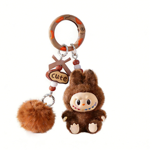 拉布卟钥匙扣labubu包包书包挂件玩偶车挂饰送女朋友元旦新年礼物