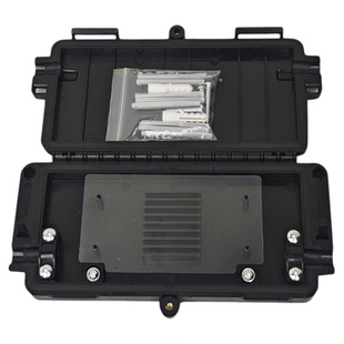 一进一出光缆接头盒4芯光纤接续盒6芯8芯光纤熔接包光缆接续盒1进1出防水12芯16芯防护等级IP68 ABS材质