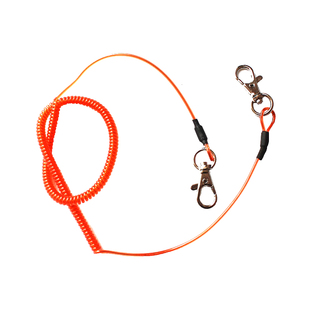 RTI失手绳钢丝溜鱼器自动伸缩弹力垂钓鱼护竿防脱绳筏矶钓抛饵勺