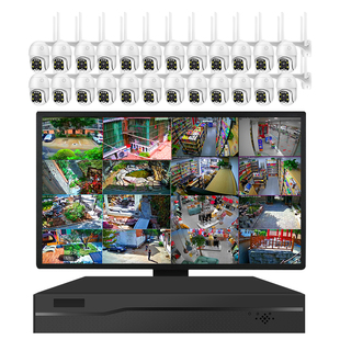 超市无线监控设备套装商用摄像头工厂用无需网络手机远程室外高清