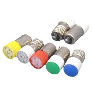 1个LED灯珠9mm螺口E10卡口B9按钮开关指示ZB2灯泡XB2 LAY37 LAY5