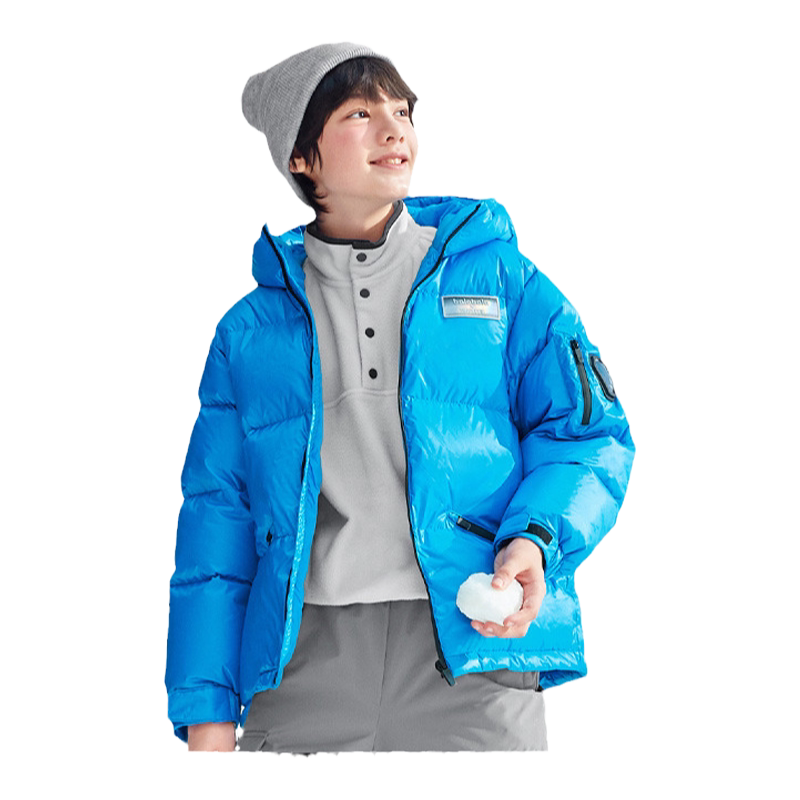 巴拉巴拉儿童羽绒服中大童连帽外套男童保暖上衣2026冬装新款童装