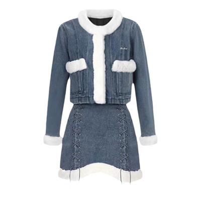 送运费险！时尚套装外套短裙搭配