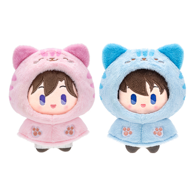 灵动创想正版名侦探柯南猫咪斗篷毛绒盲盒周边公仔娃娃玩偶挂件