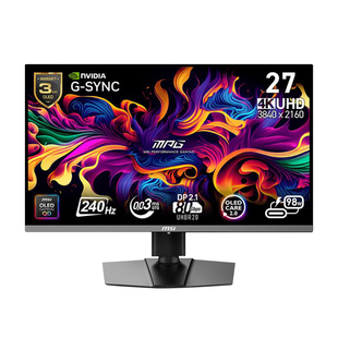 微星27英寸4K240Hz电竞显示器DP2.1电脑显示屏MPG 272URX QD-OLED