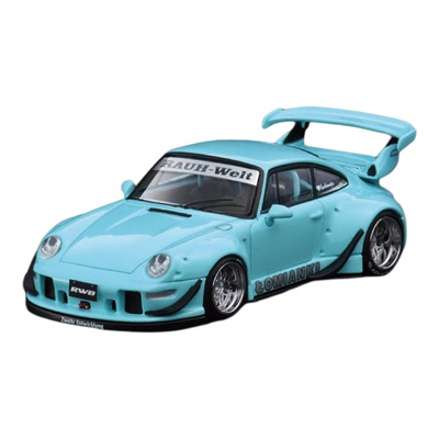 IG 1:64 保时捷 RWB宽体改装 993 紫/蓝 仿真合金汽车模型收藏