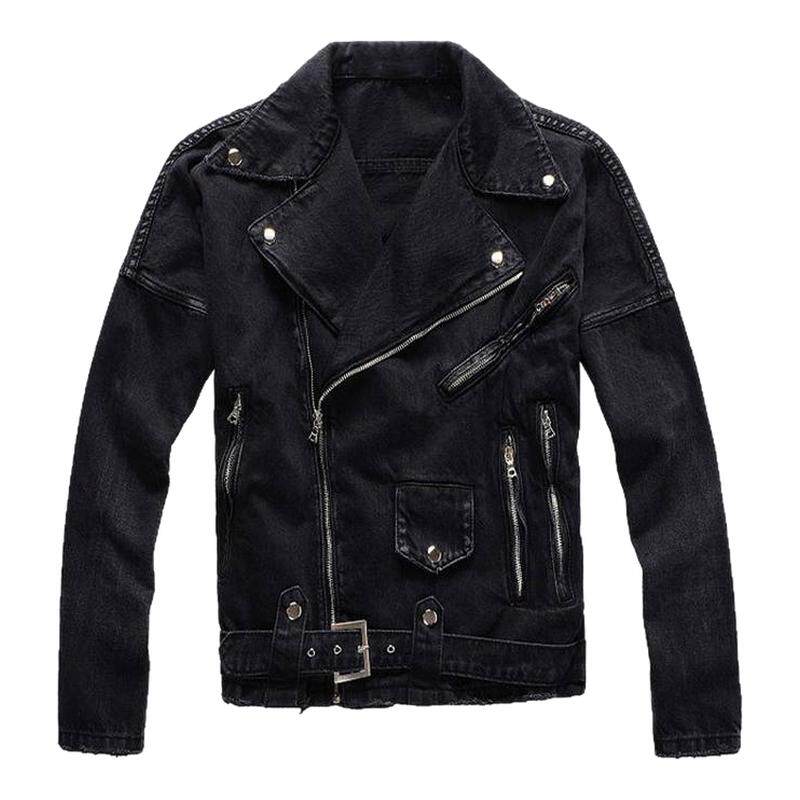潮流个性jacket外套朋克风斜拉链