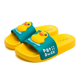 夏季小黄鸭儿童拖鞋女卡通可爱居家用浴室男童幼童小孩宝宝凉拖鞋
