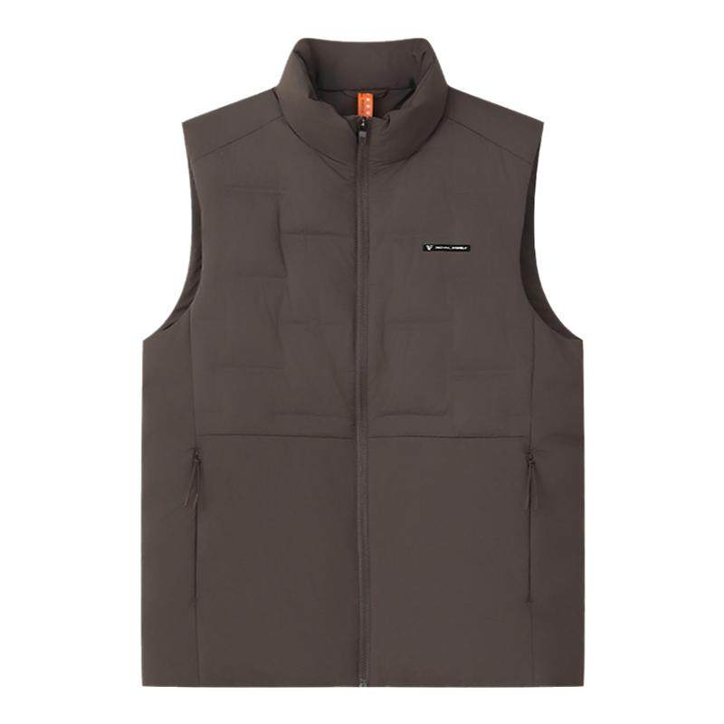 【匈牙利拒水白鹅绒马甲】霞湖世家90%绒子羽绒立领背心外套男342