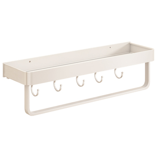 白色浴室置物架壁挂式洗手间脸池墙上厕所免打孔卫生间洗漱台收纳