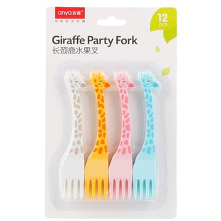 儿童水果叉一次性可爱家用蛋糕甜品食品级PS点心小叉子宝宝安全叉