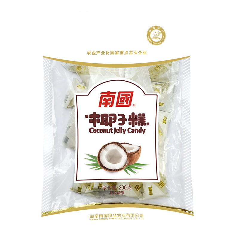 南国椰子糕500g散装正宗海南特产椰奶软糖果零食年货椰香喜糖200g