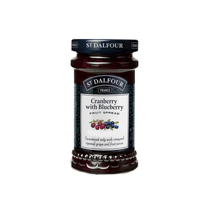 法国进口圣桃园无蔗糖蔓越莓蓝莓果酱草莓果肉儿童早餐方便食品