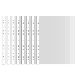 200张11孔A4文件袋资料保护膜防水透明档案资料册办公学生用打孔活页多层插页式文件收纳袋奖状收集册内页