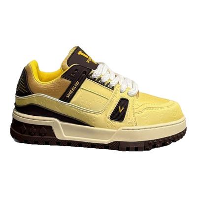 潮路达2025春季新款厚底休闲板鞋