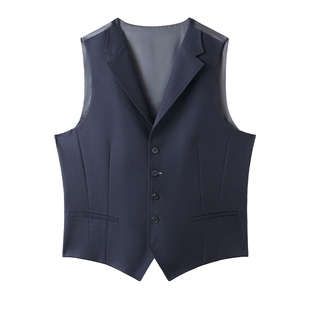 VICUTU威可多男士西服马甲舒适纯羊毛商务通勤西装马夹