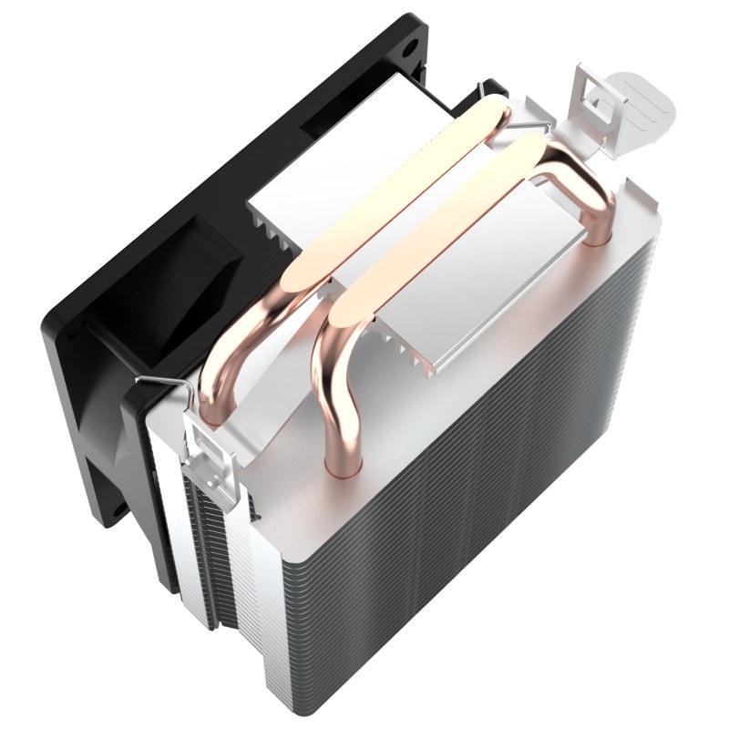 高性能P2双铜管cpu散热器兼容多平台台式机电脑cpu散热风扇超