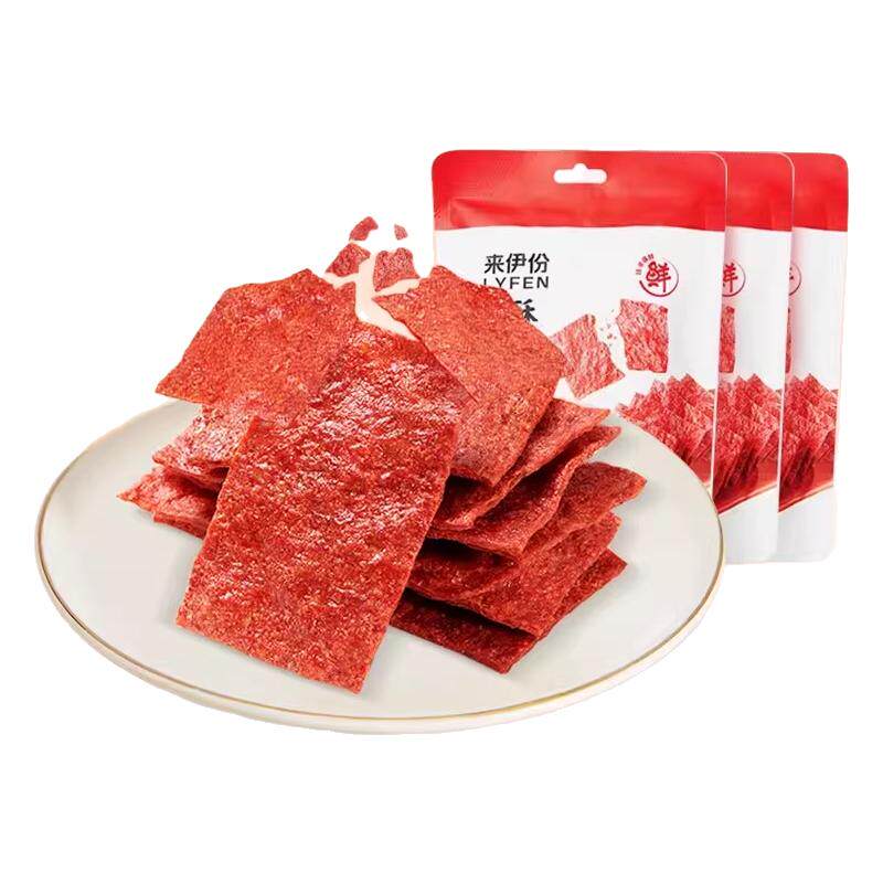 来伊份高蛋白酥脆猪肉片解馋零食
