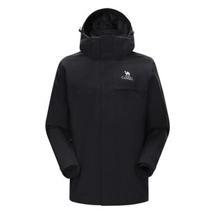 骆驼雨神冲锋衣男女款三合一抓绒羽绒服内胆防风防水外套滑雪服冬