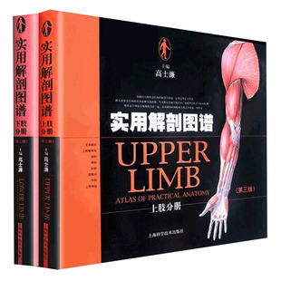 DF 2本套装 实用解剖图谱 上下肢分册第3三版 精装人体彩色骨科手神经普通外科临床医师局解系解生理生殖脑血管上海科学技术出版社